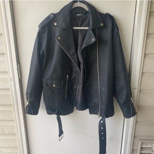 Missguided Faux Leather Jacket